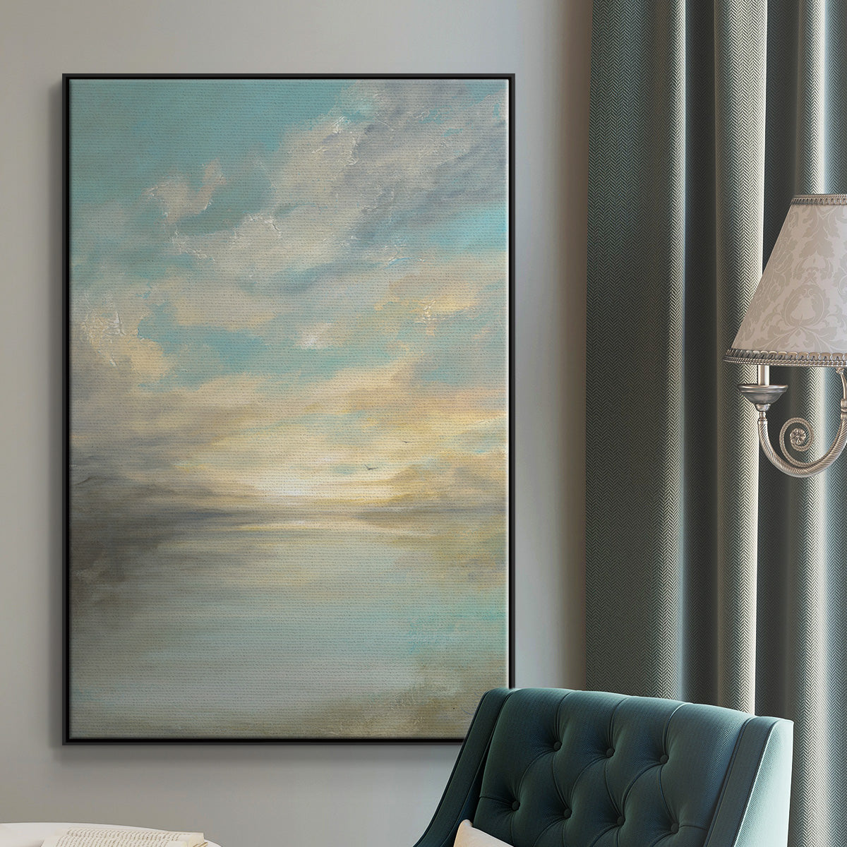 Morning Glory - Floater Framed Canvas Print