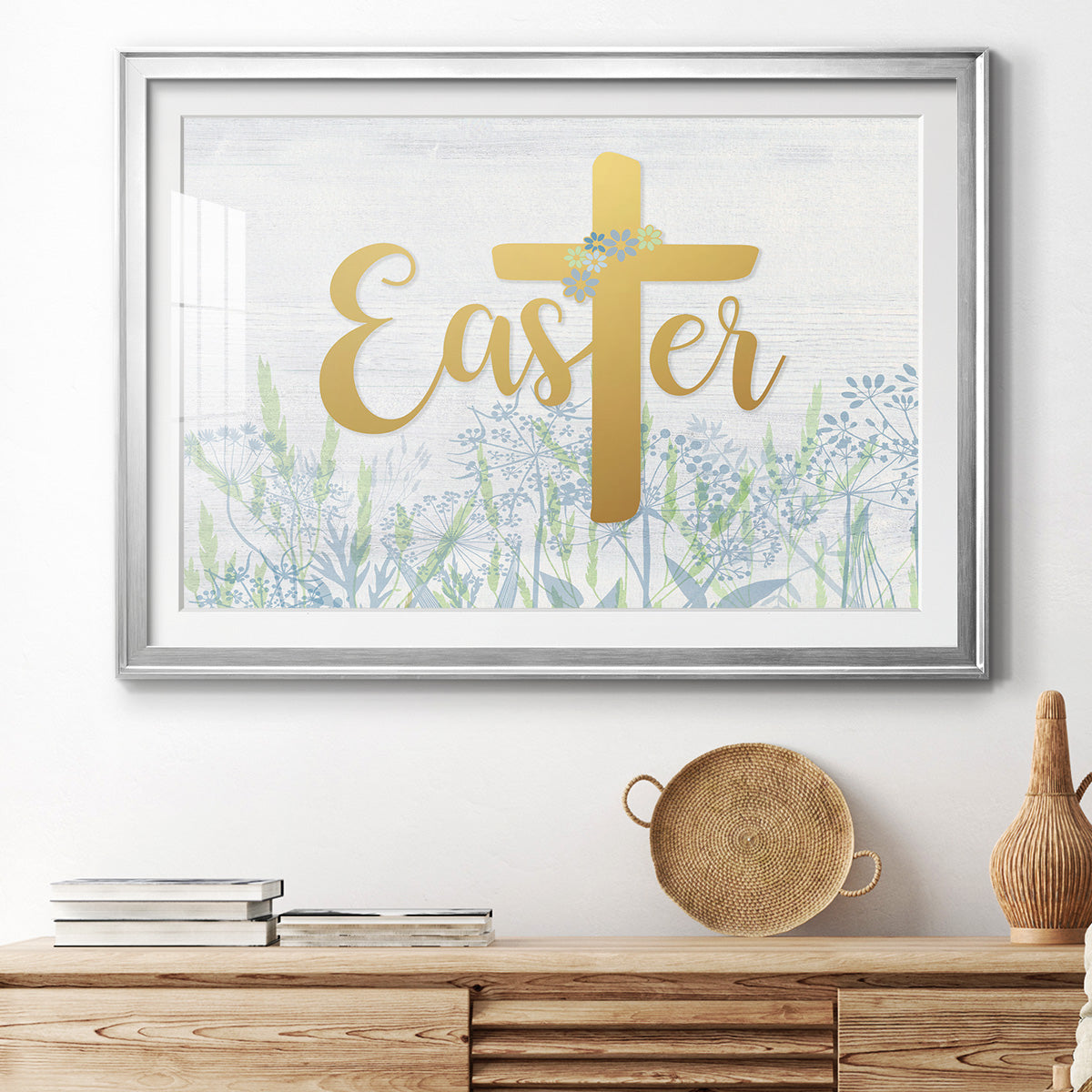 Easter Wildflowers - Modern Framed Art Print