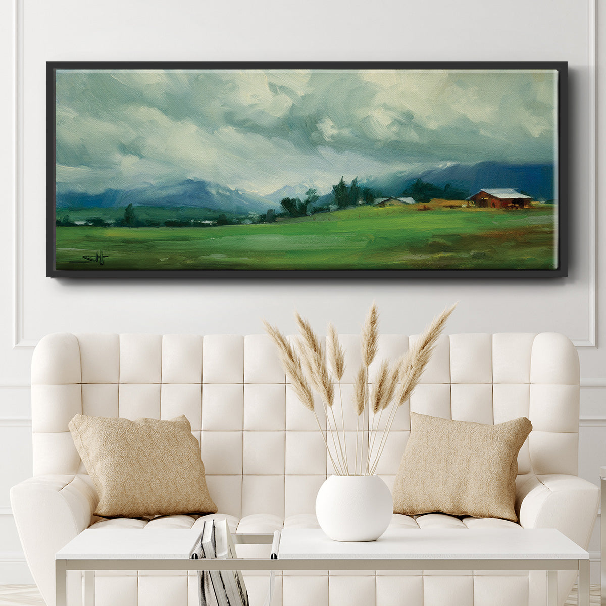 Wallowa Valley - Floater Framed Canvas Print