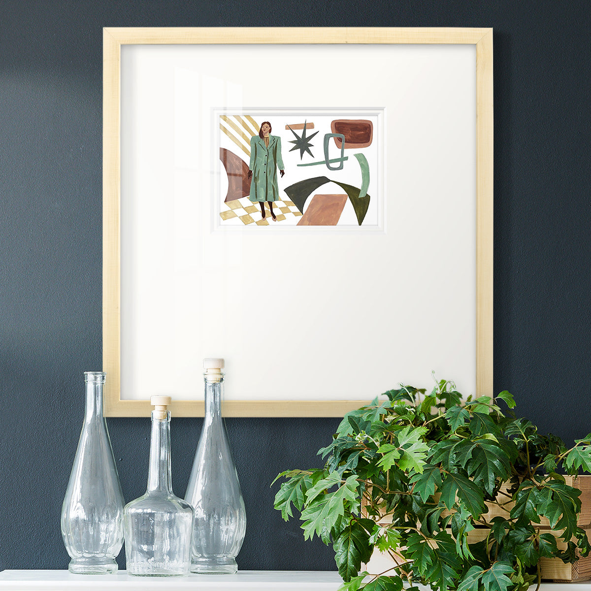 Vintage Vibes II Premium Framed Print Double Matboard