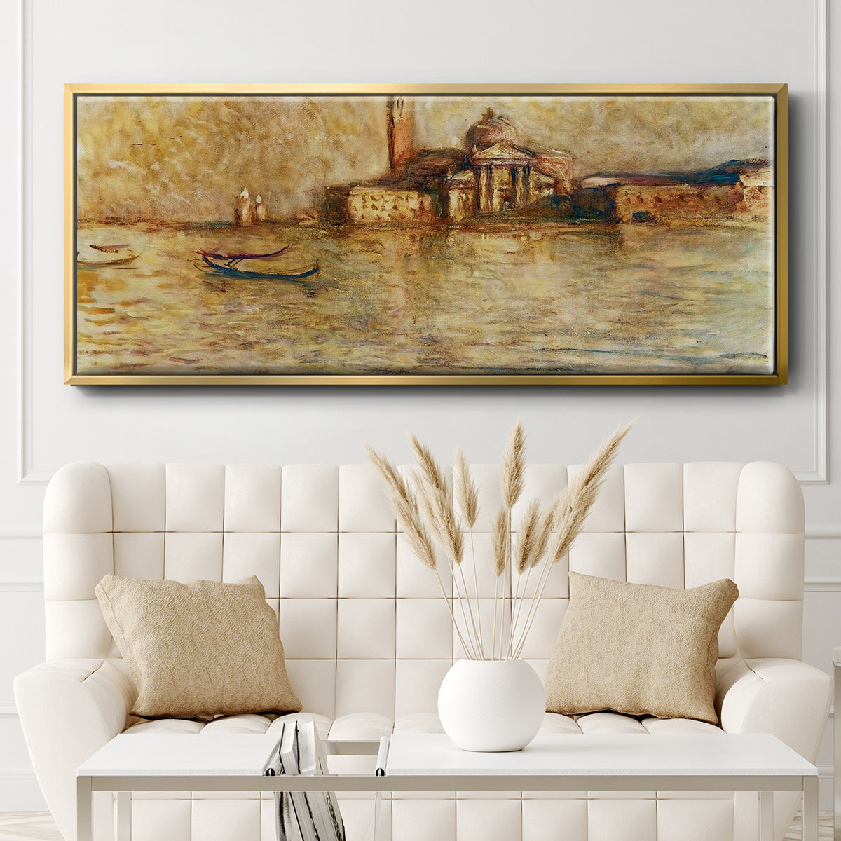 Venice, San Giorgio Maggiore, 1908 - Floater Framed Canvas Print