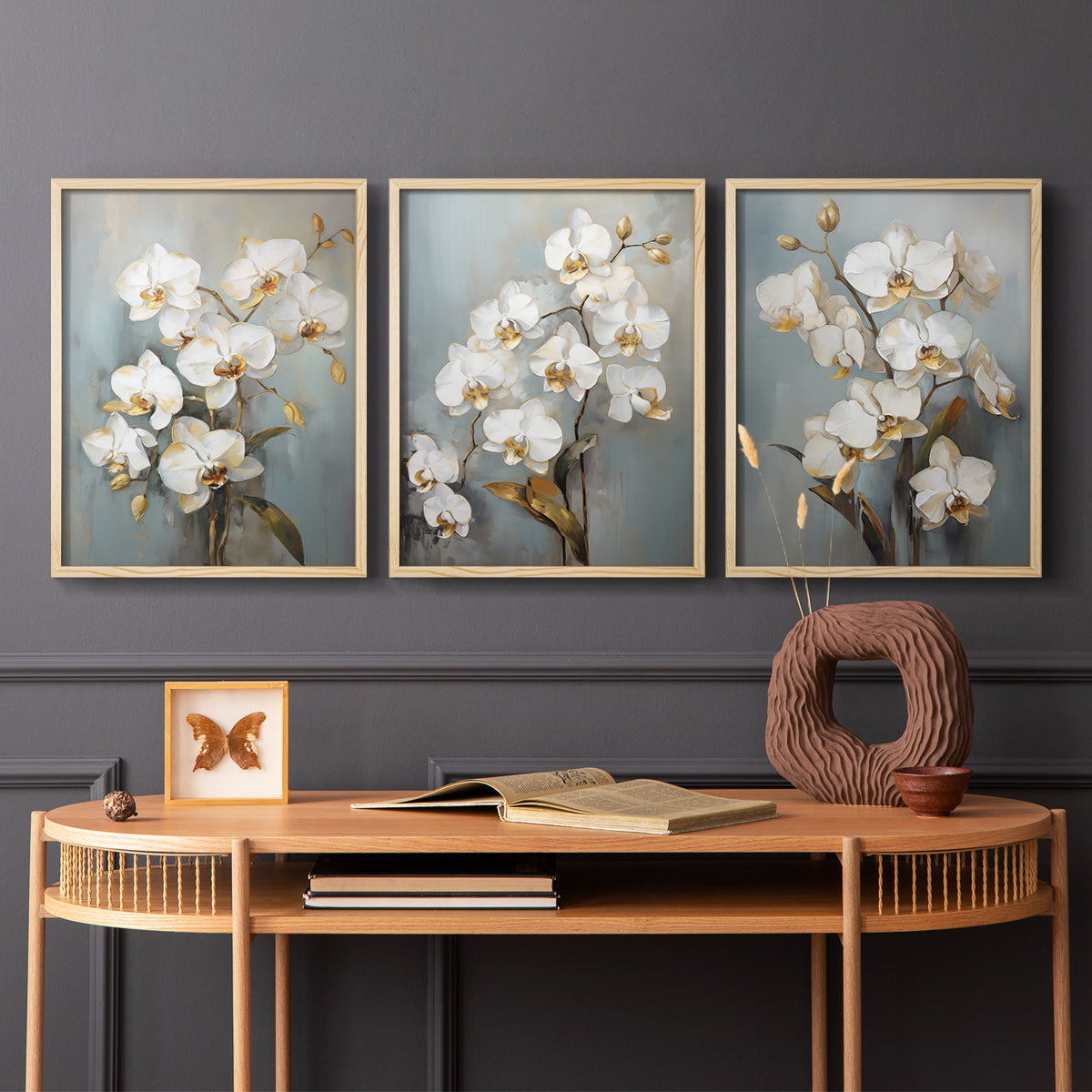Floral Study Series LXV - Restickable Framed Art Set