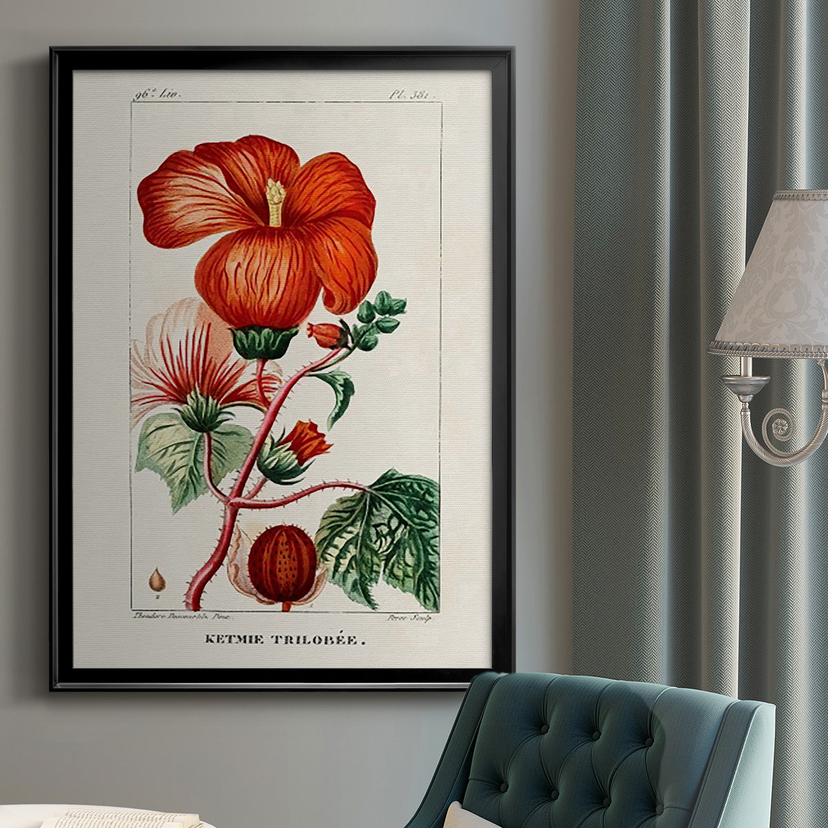 Turpin Tropical Botanicals VII - Modern Framed Canvas Print