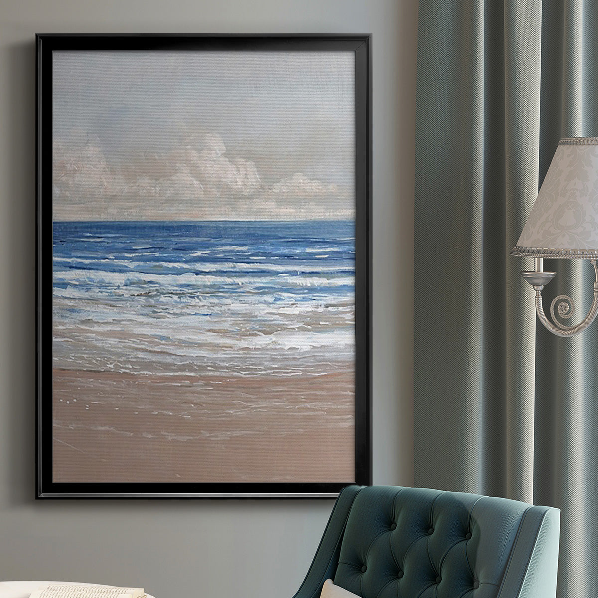 Stress-Free II - Modern Framed Canvas Print