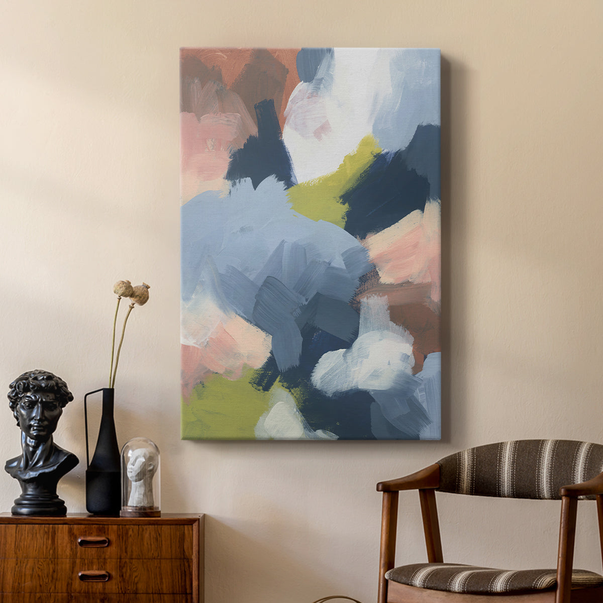 Soft Indigo Atmosphere I - Canvas Art Print