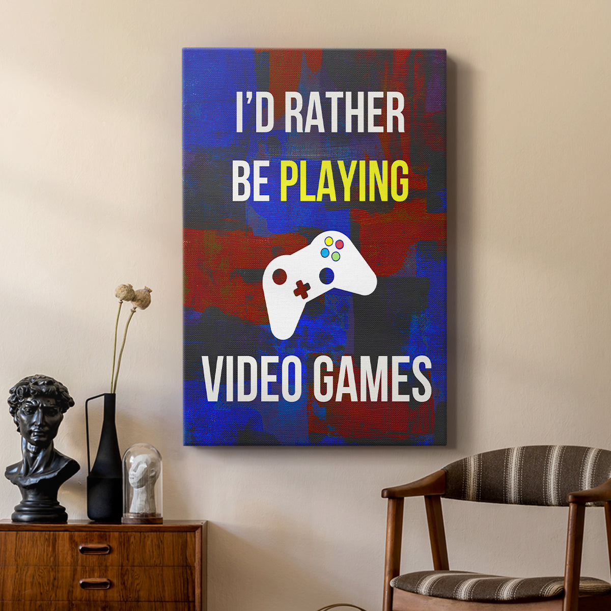 Gamer at Play III - Canvas Art Print