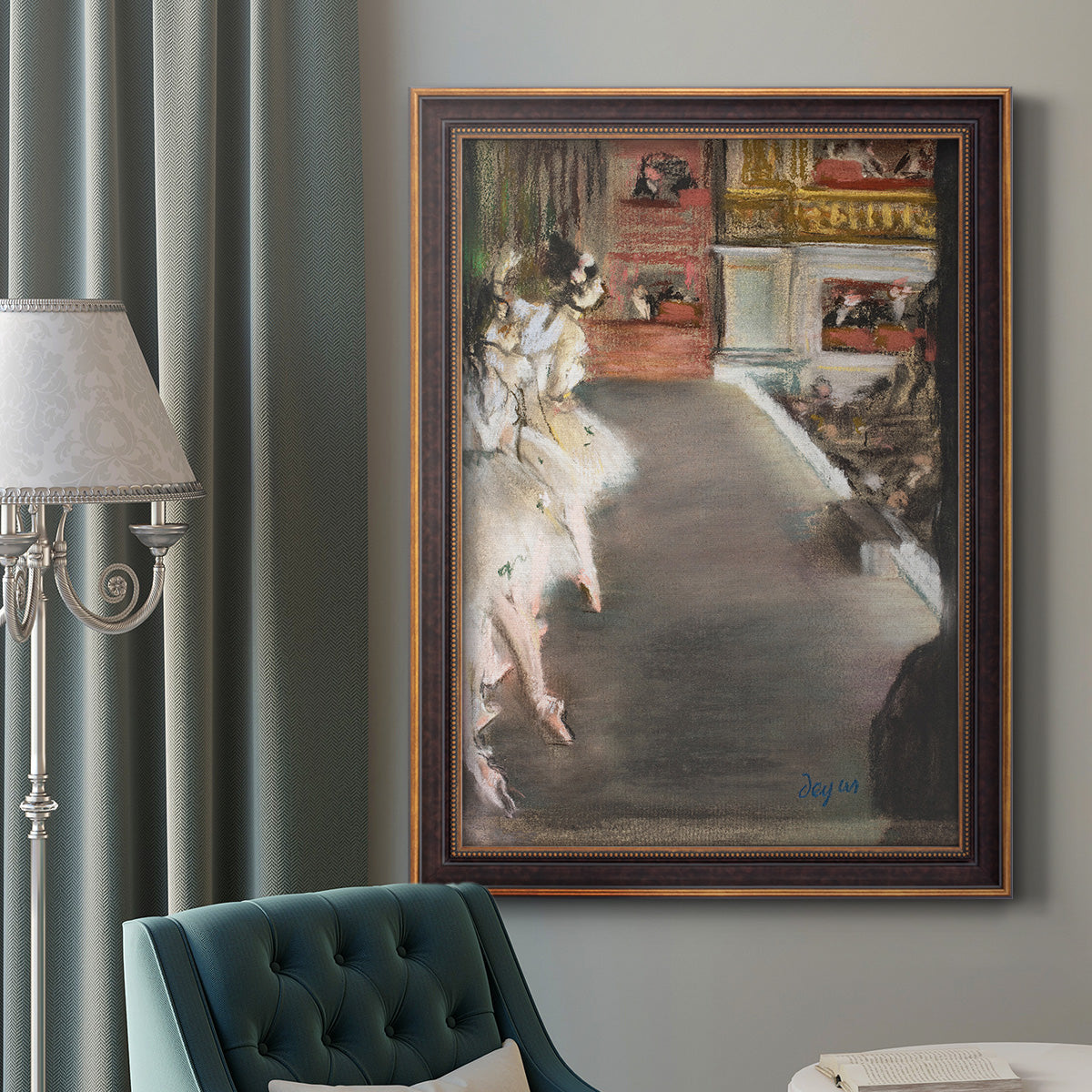 Dancers at the Old Opera House - Ornate Framed Canvas Print