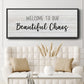 Beautiful Chaos - Floater Framed Canvas Print