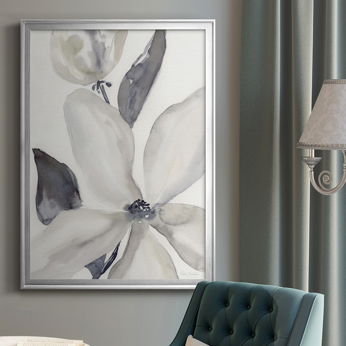 Daybreak Bloom II - Modern Framed Canvas Print