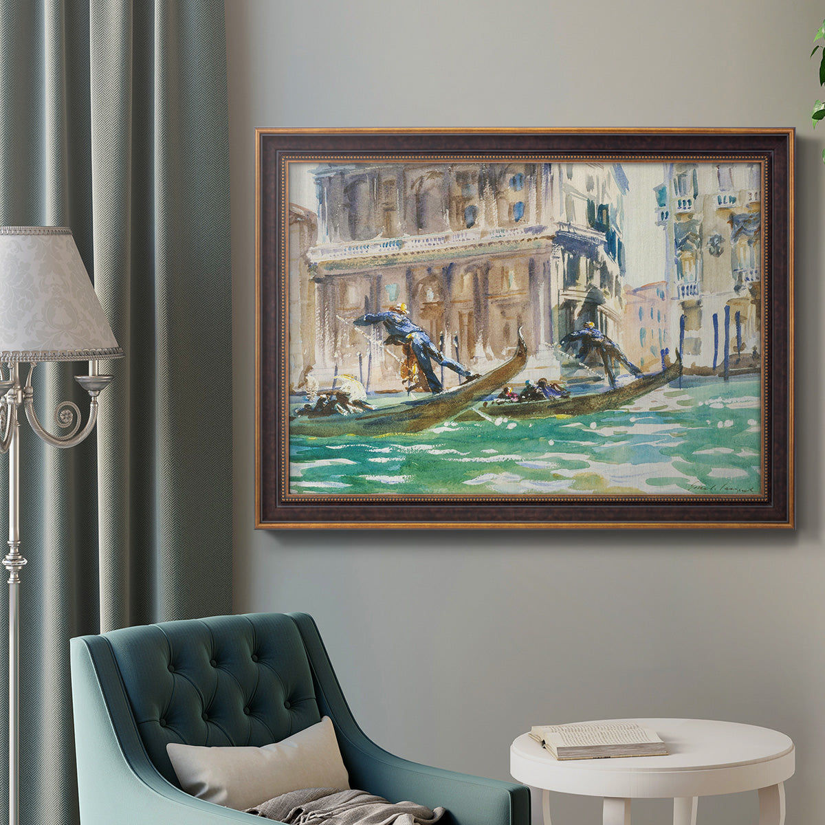 View of Venice, 1906 - Ornate Framed Canvas Print