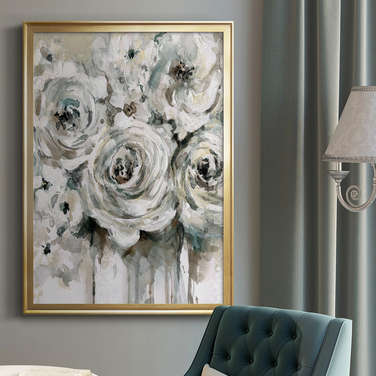 Soft Fragrance II - Modern Framed Canvas Print