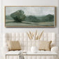 Soft Green Landscape I - Floater Framed Canvas Print