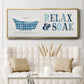 Relax and Soak - Floater Framed Canvas Print