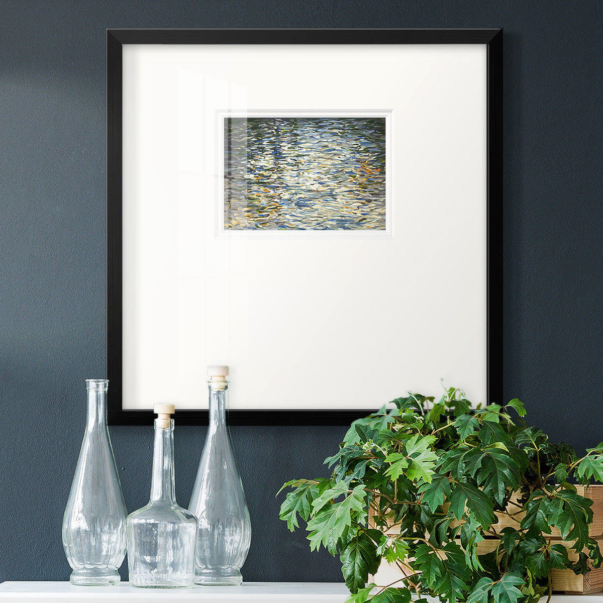 Water Reflections Premium Framed Print Double Matboard