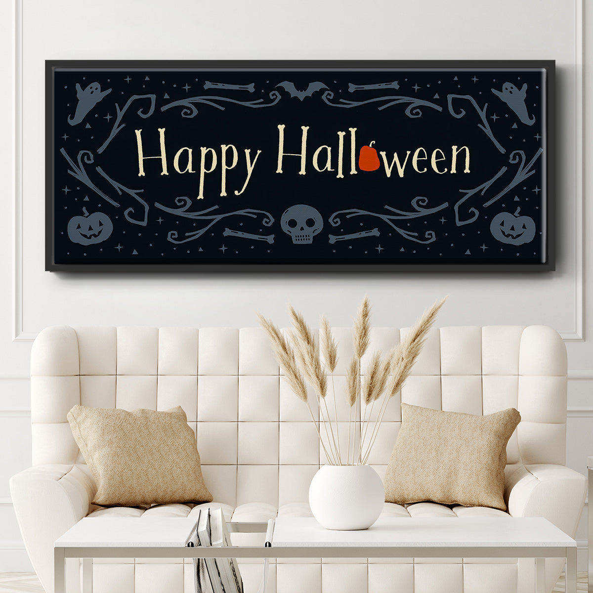 Skeleton Crew Collection D - Floater Framed Canvas Print