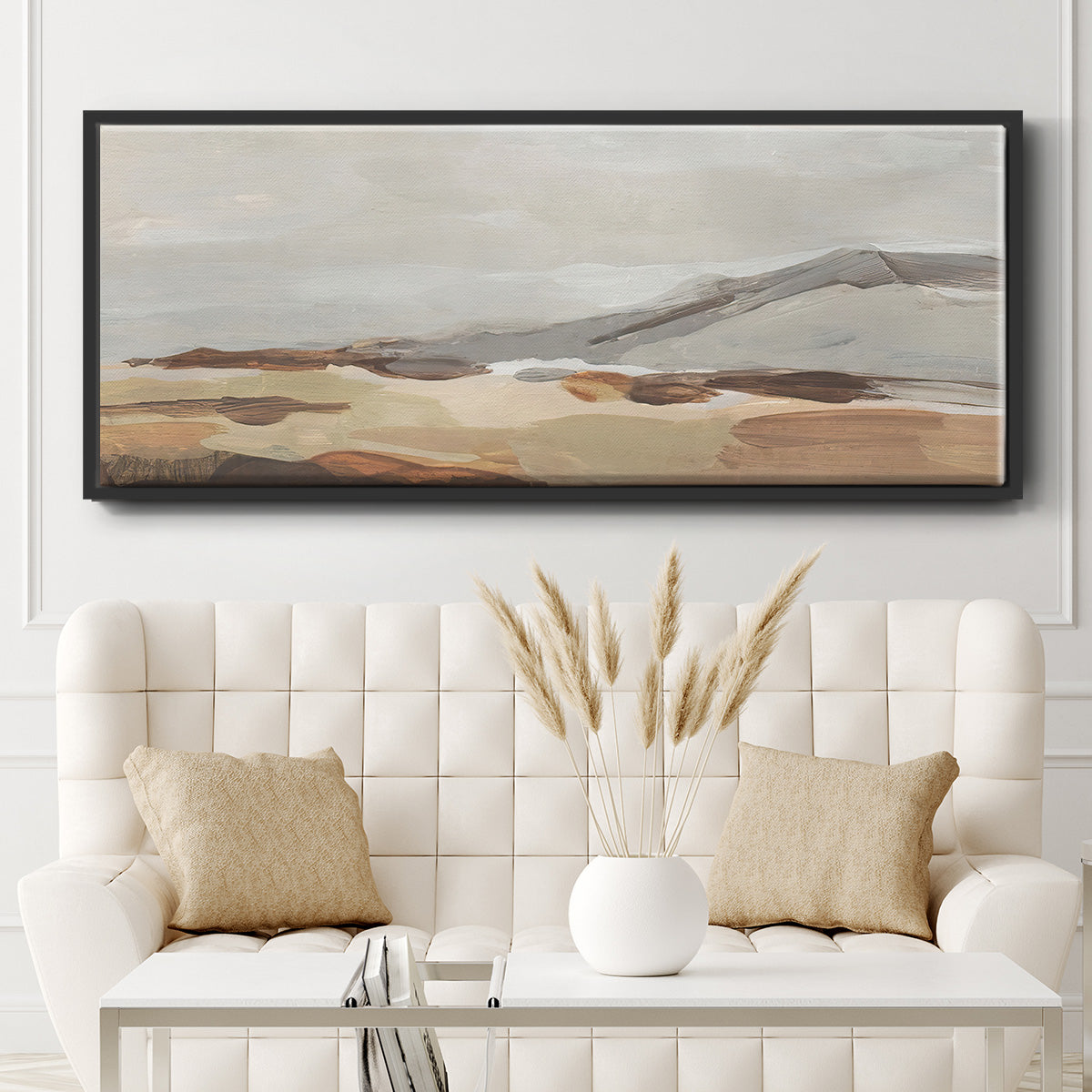 Dusky Mountain I - Floater Framed Canvas Print