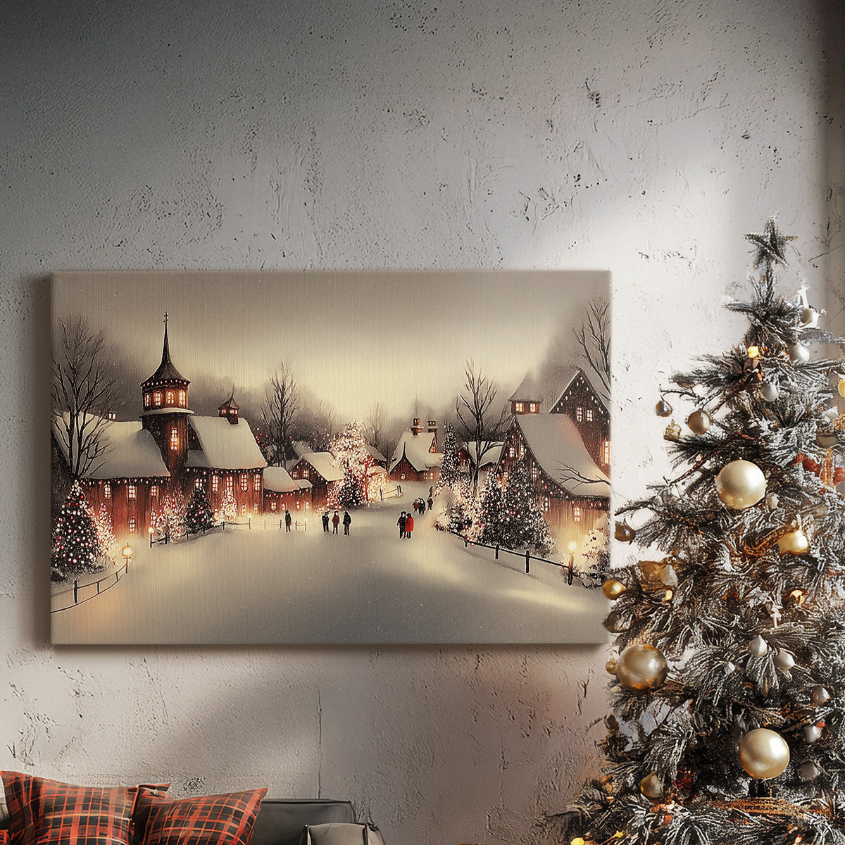 Honeyed Lantern at Eve - Canvas Art Print