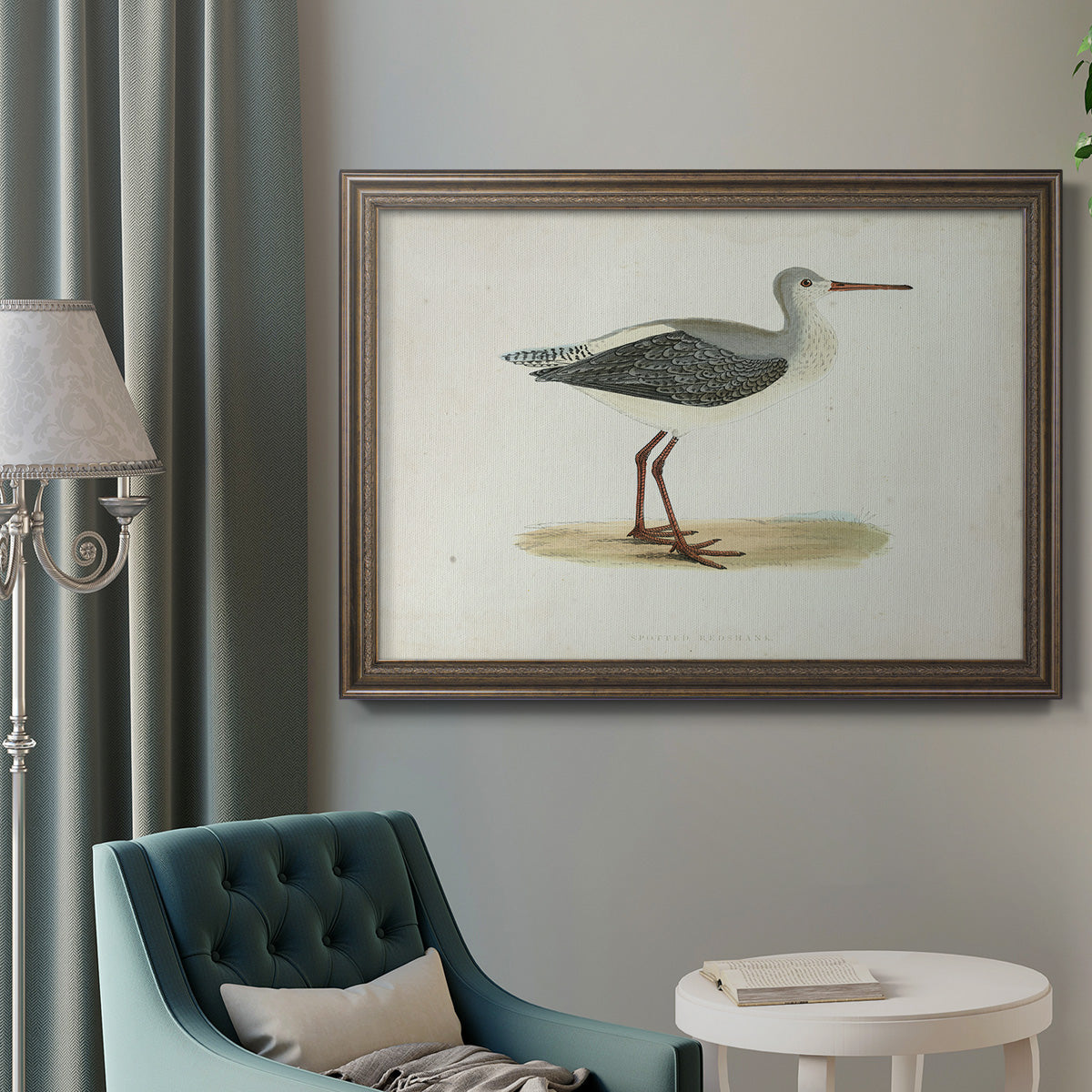 Morris Sandpipers I Premium Framed Canvas- Ready to Hang