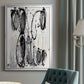 Grey Scribbles II - Modern Framed Canvas Print