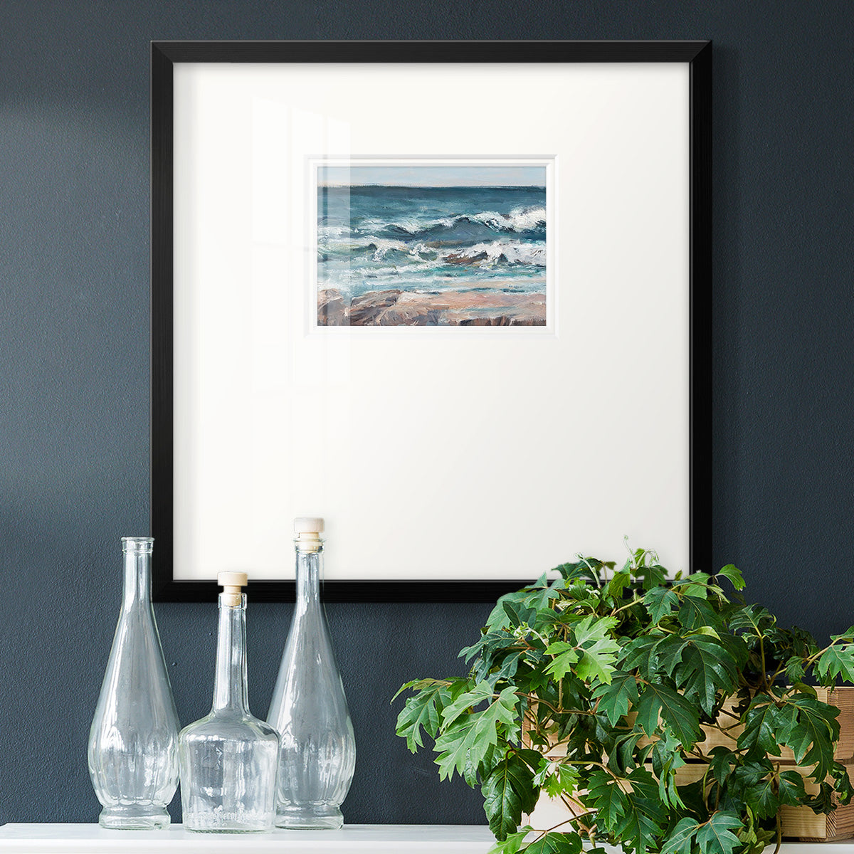 Ocean Breakers II Premium Framed Print Double Matboard