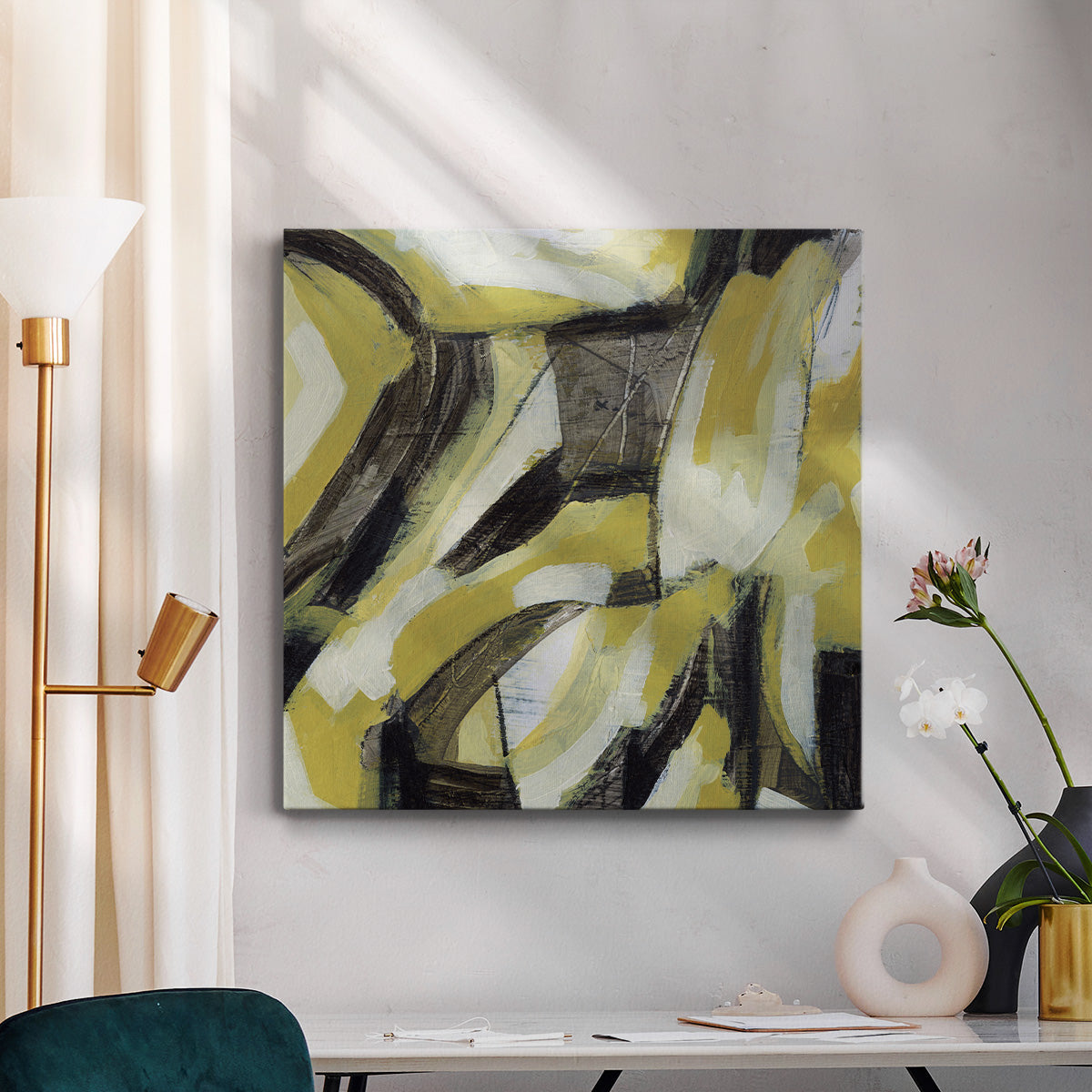 Citron Rhythm II - Canvas Art Print