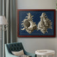 Conch Shells on Navy II Premium Framed Canvas- Ready to Hang