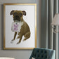 Love and Boxer - Modern Framed Canvas Print