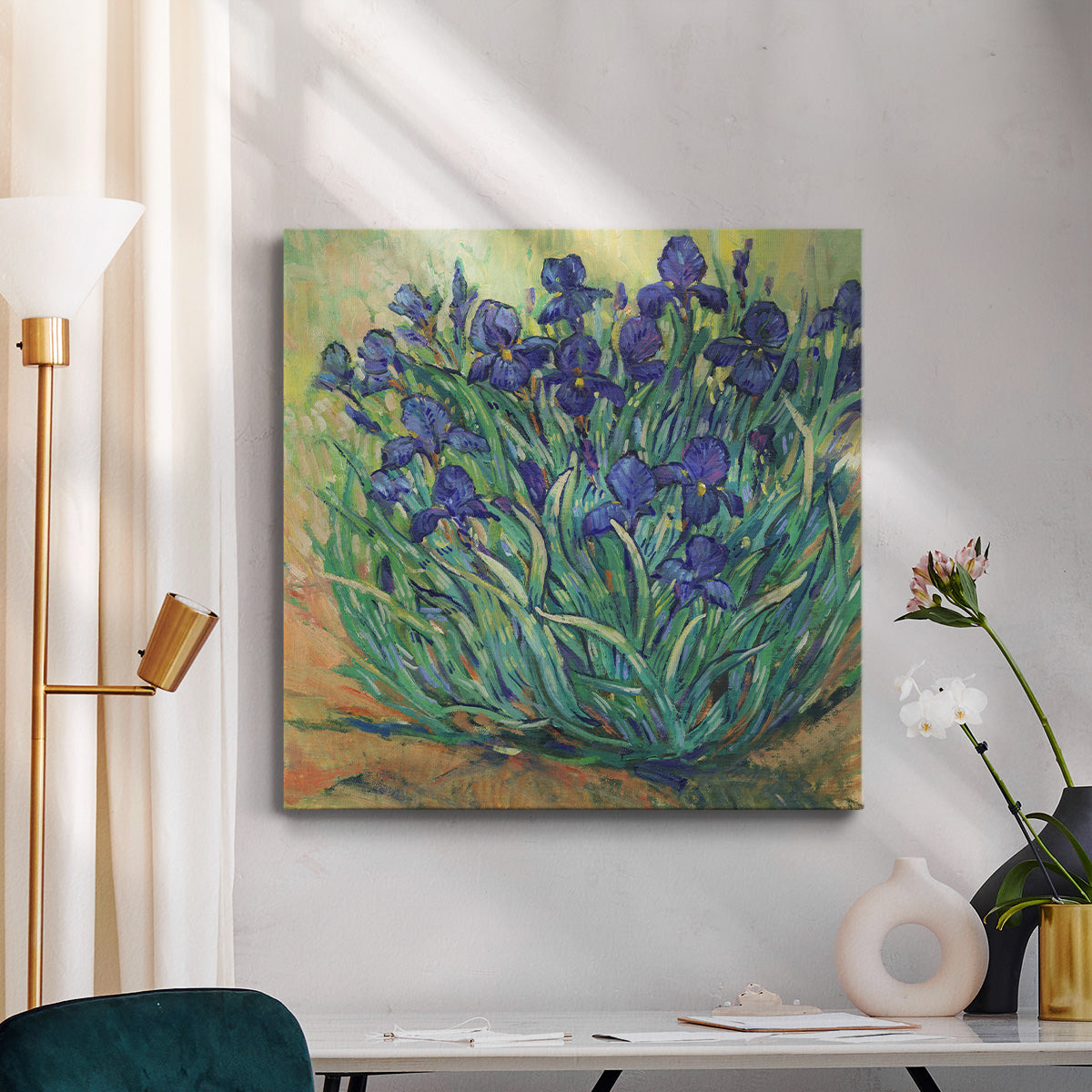 Irises in Bloom I - Canvas Art Print