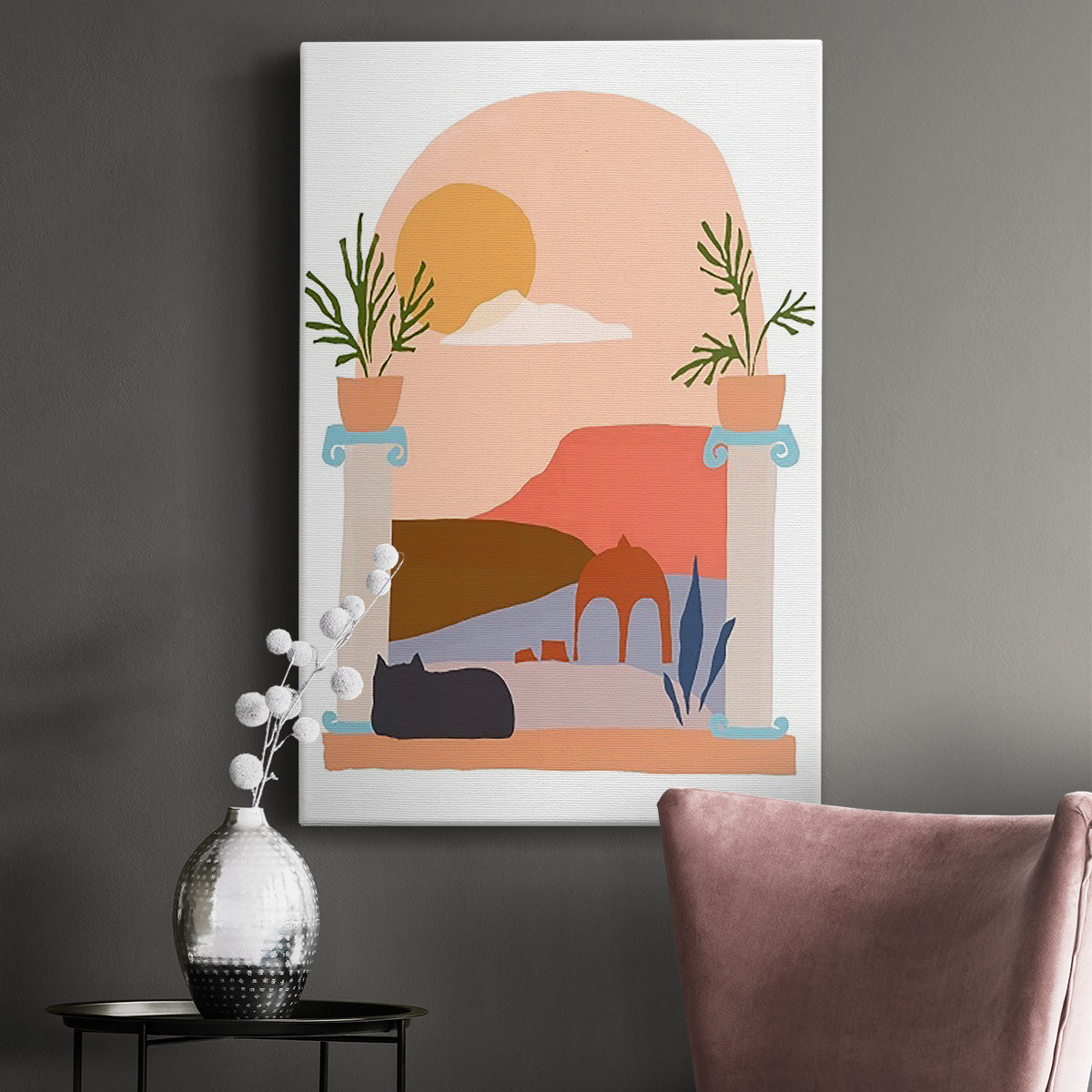 Paper Scene IV - Canvas Art Print