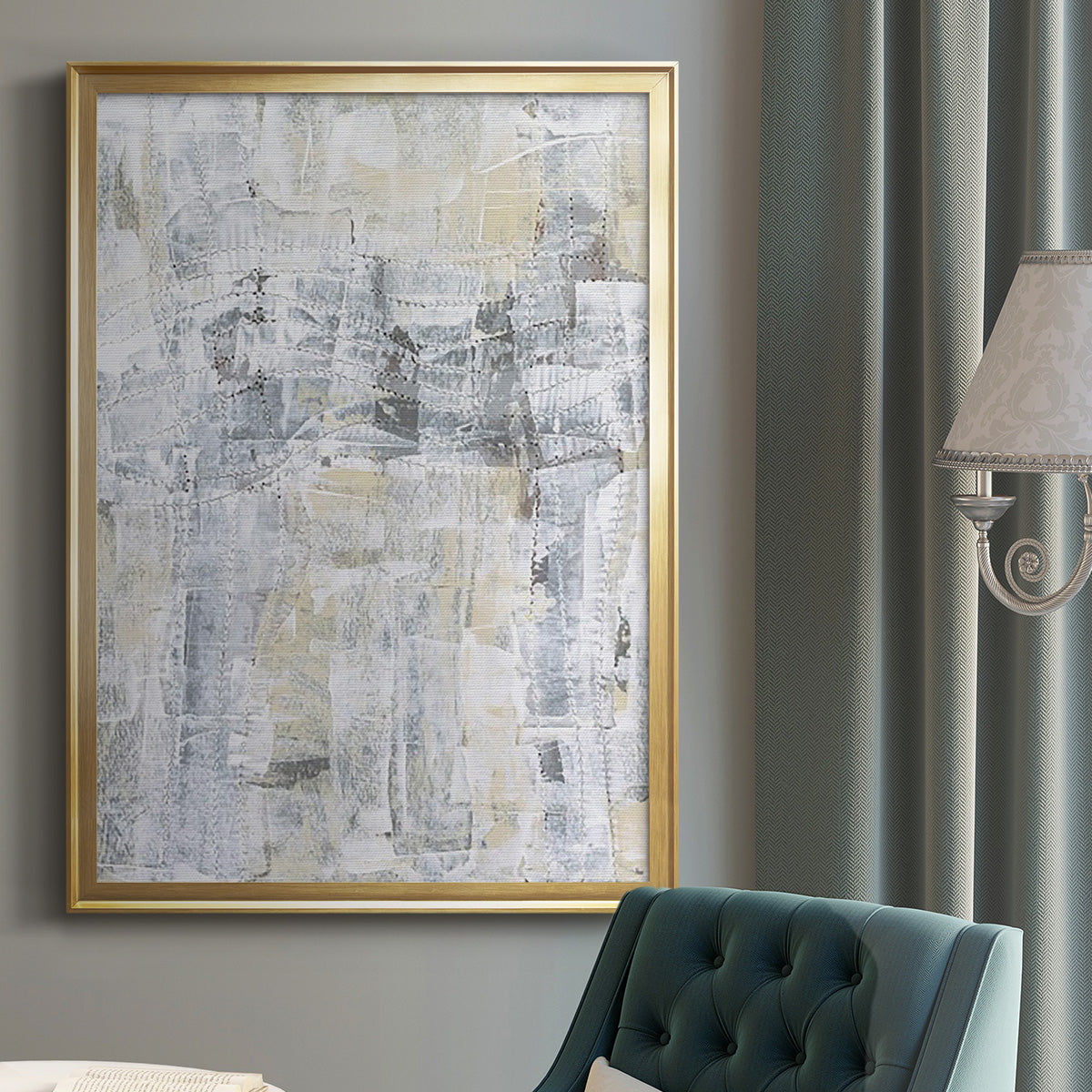 Ghost Town II - Modern Framed Canvas Print