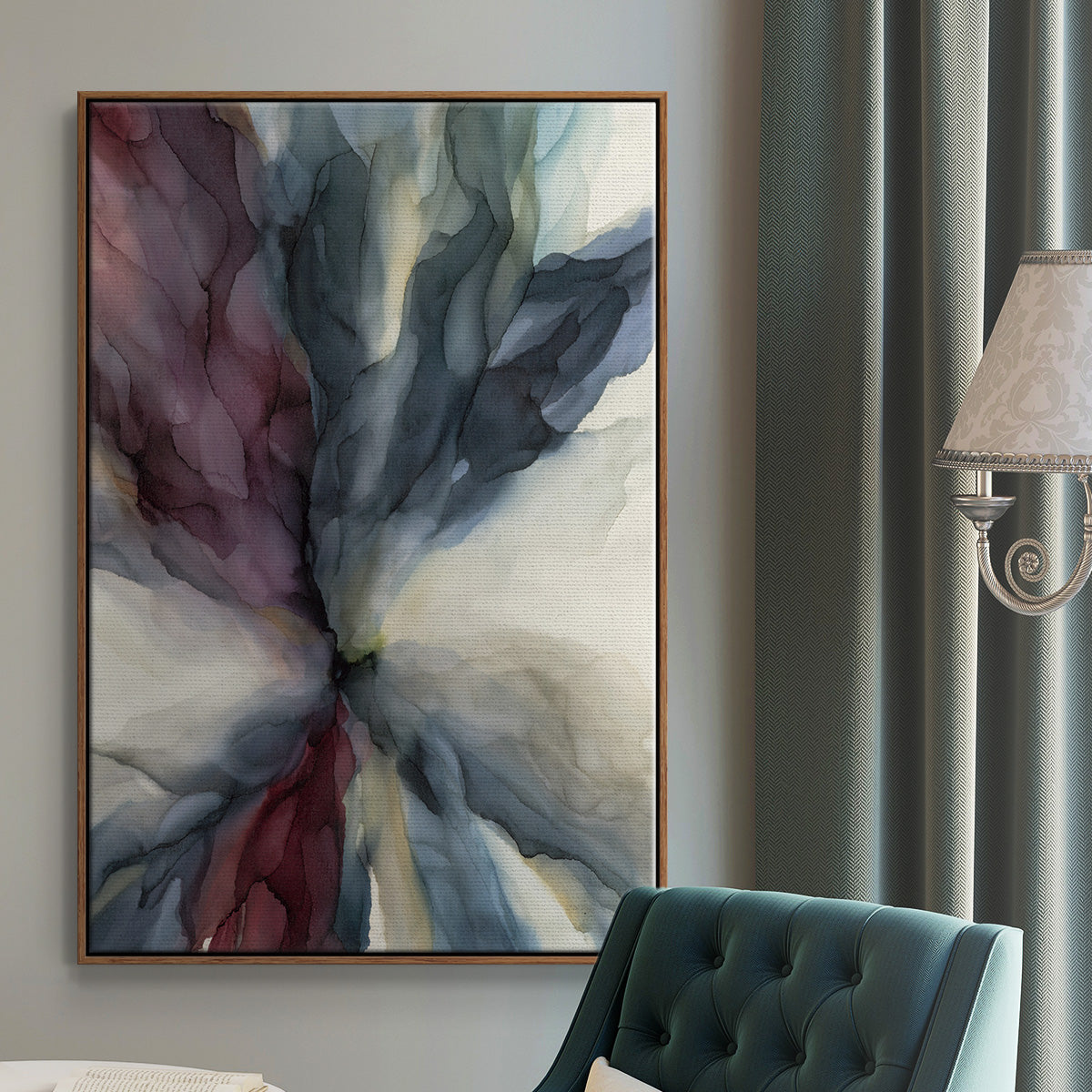 Untitled - Floater Framed Canvas Print