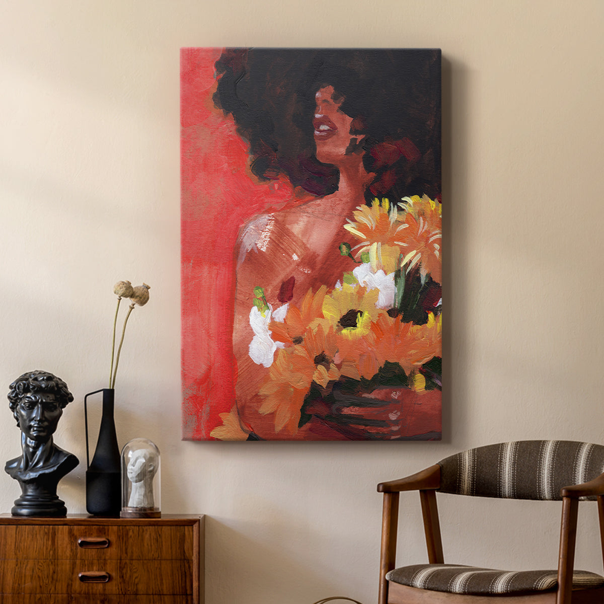 Through the Flowers I - Canvas Art Print