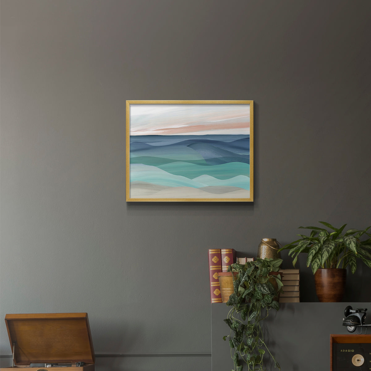 43524,abstract,ocean,landscape,art,painting,modern,sunset,blue,green,tranquility,waves,color,decor,home,framed,contemporary,nature,ocean view,coastal,seascape,peaceful,wall art,interior design,smooth,texture,horizon,stylish,ocean colors,creative,relaxation,scenery,sea,calming,atmosphere,aesthetic,visual,bright,layered,Re-stickable,Abstract