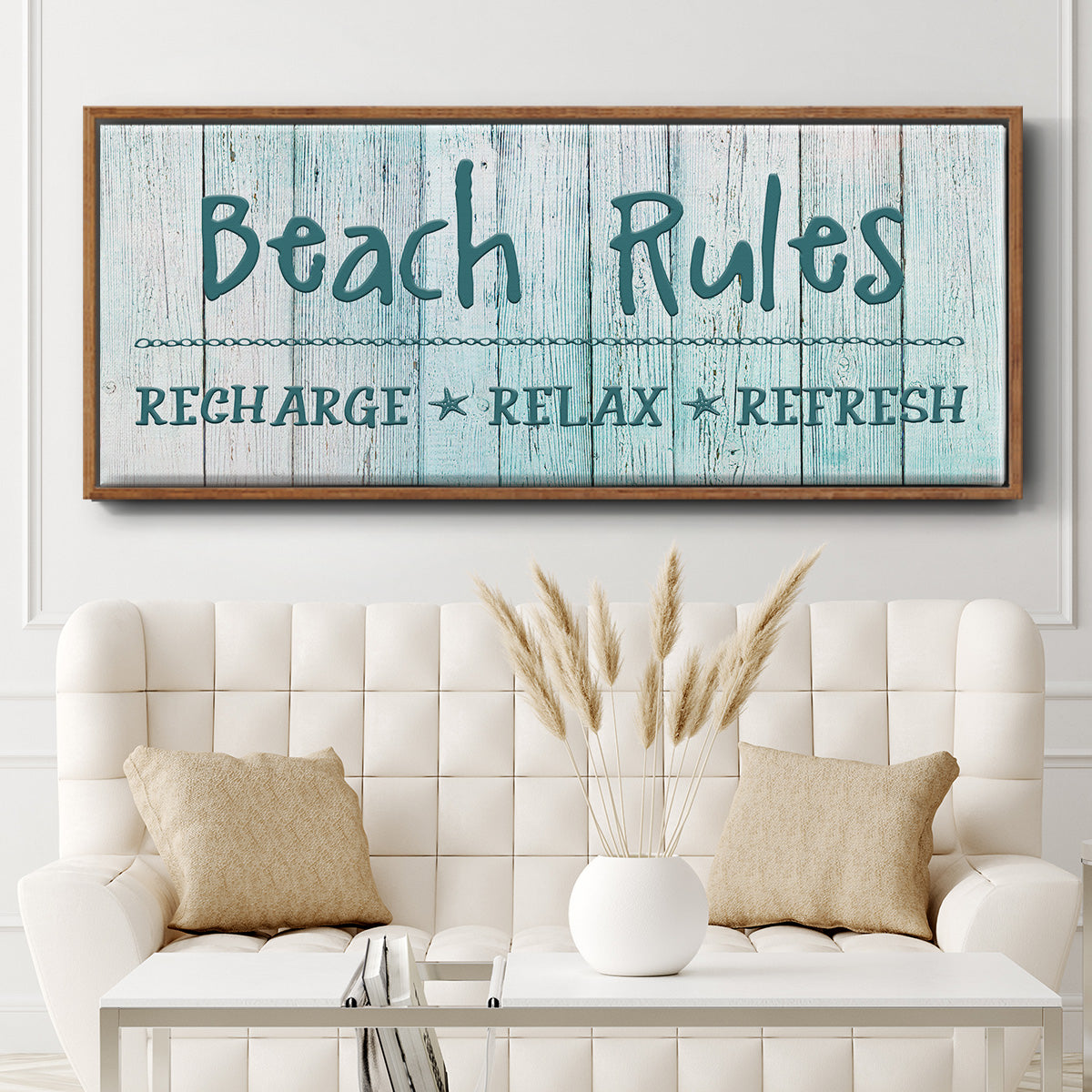 Recharge - Floater Framed Canvas Print