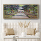 Pathway in Monet's Garden at Giverny, 1900 - Floater Framed Canvas Print