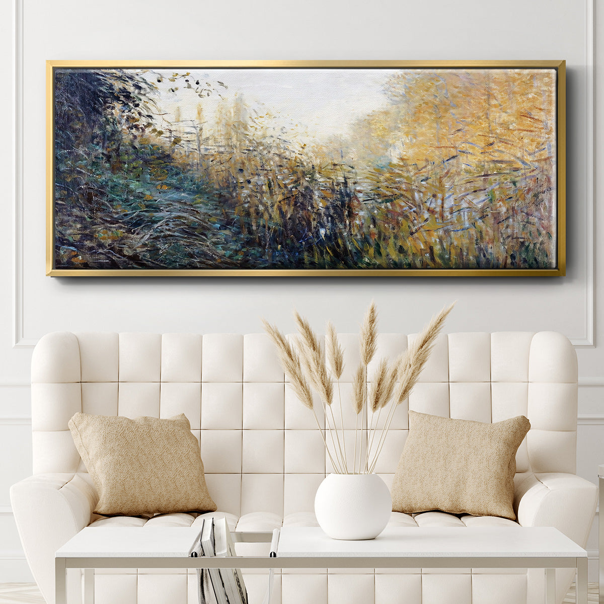 The Reeds (Study), 1876 - Floater Framed Canvas Print
