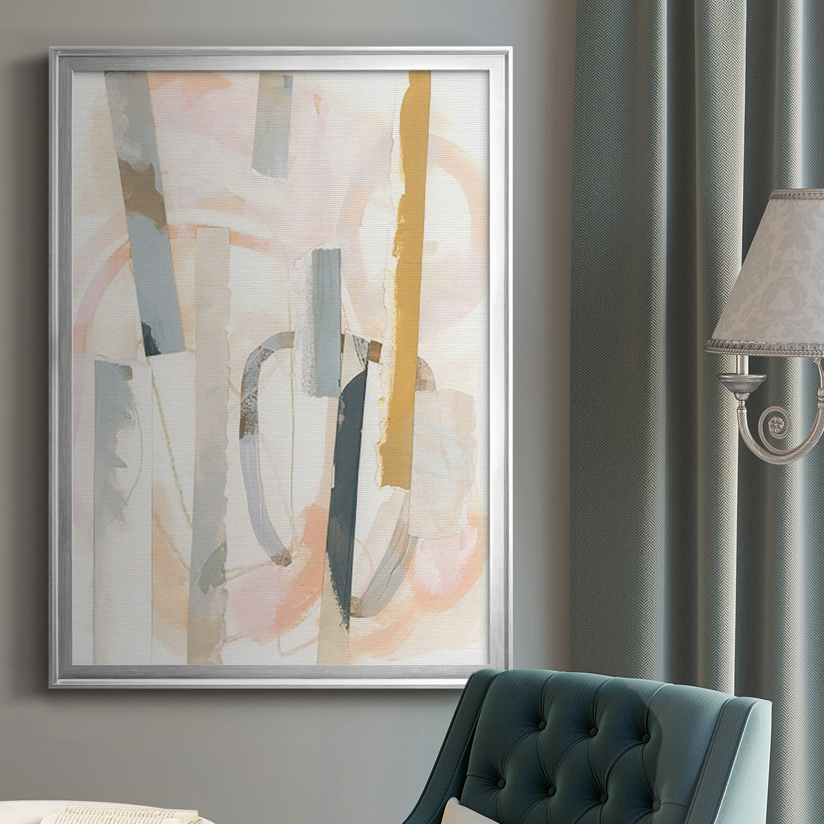 Melon Litmus IV - Modern Framed Canvas Print