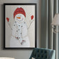 Festive Snowman III - Modern Framed Canvas Print