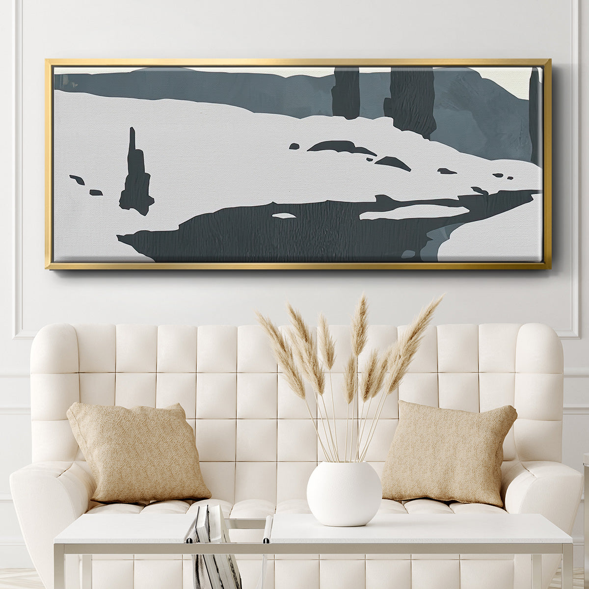 Cutter Island II - Floater Framed Canvas Print