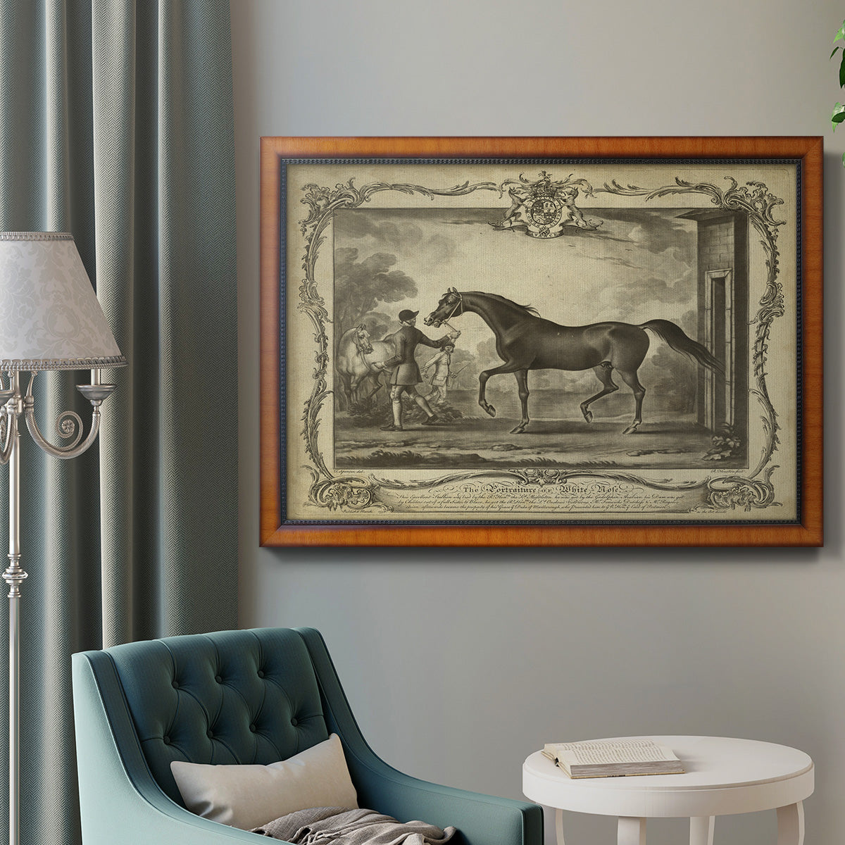 Distinguished Horses IV Premium Framed Canvas- Ready to Hang