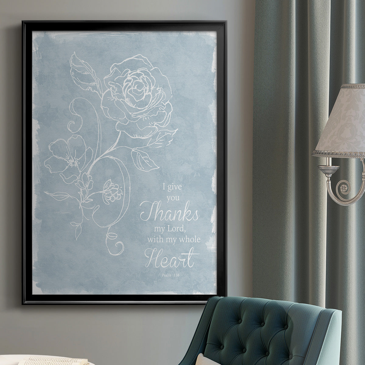 Whole Heart - Modern Framed Canvas Print