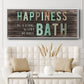 Happiness Bath - Floater Framed Canvas Print
