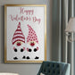 Valentines Gnomes - Modern Framed Canvas Print