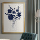 Indigo Sketch Bouquet II - Modern Framed Canvas Print