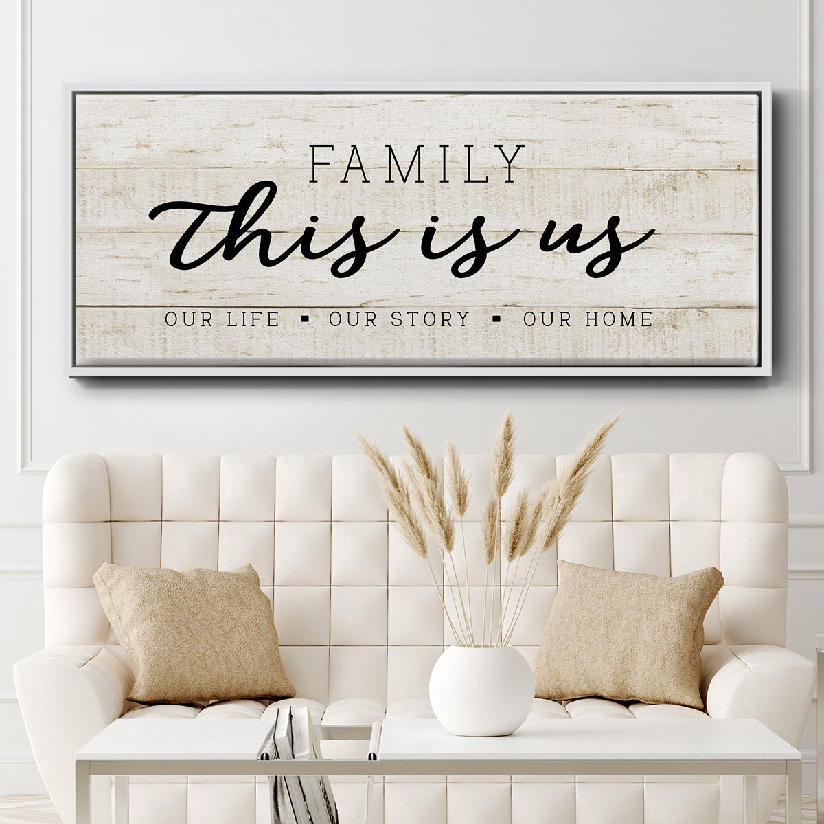This is Us - Floater Framed Canvas Print