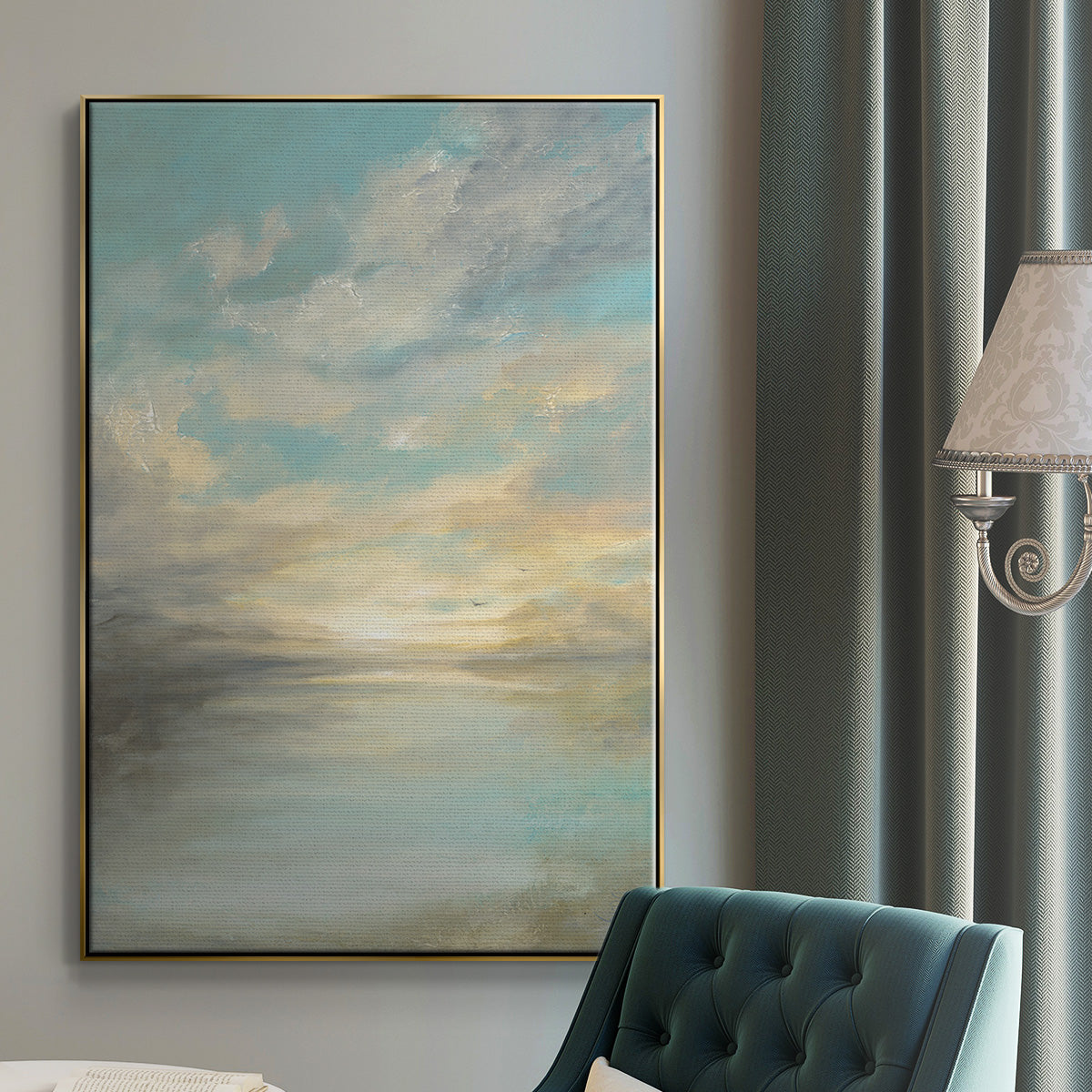 Morning Glory - Floater Framed Canvas Print