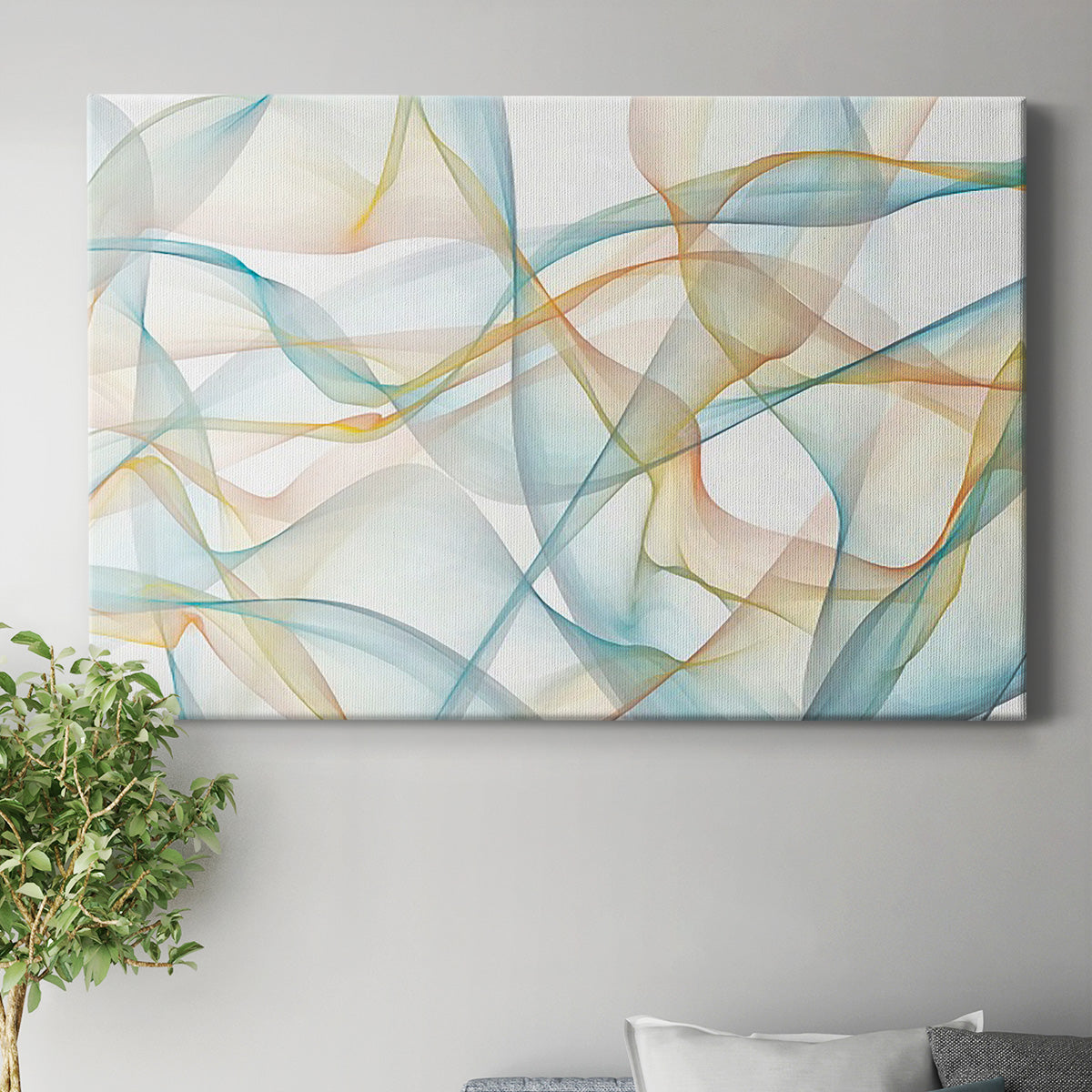 Curves and Waves VI - Canvas Art Print