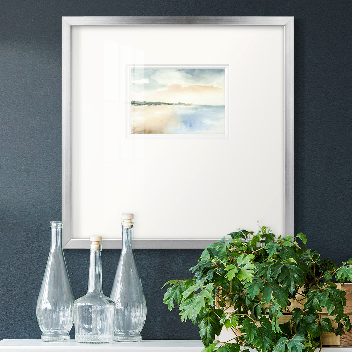 Simple Sea Premium Framed Print Double Matboard