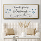 Count Blessings - Floater Framed Canvas Print