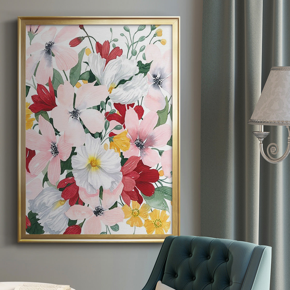 Spring Bliss II - Modern Framed Canvas Print